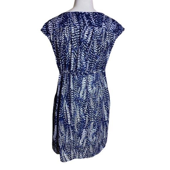 H&M Mama Abstract Maternity Dress in Blue Size Small - Picture 4 of 6